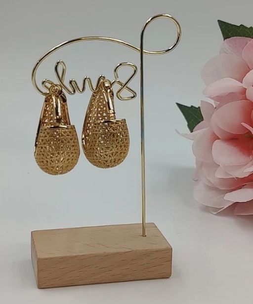 18k gold plated copper earrings