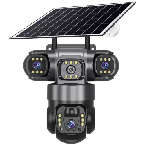 4G Triple lense camera with Solar