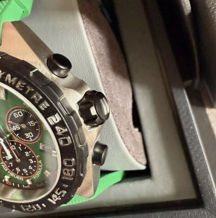 1 QUARTZ Chronograph GREEN 43 Mens Watch