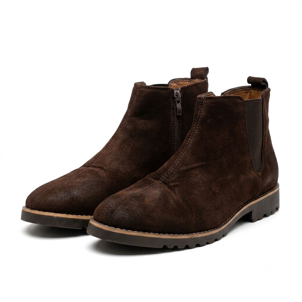 Men's Casual Suede Chelsea Ankle Boots