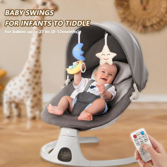 Baby swing baby rocking chair, soothing chair, electric children's rocking chair for coaxing babies to sleep