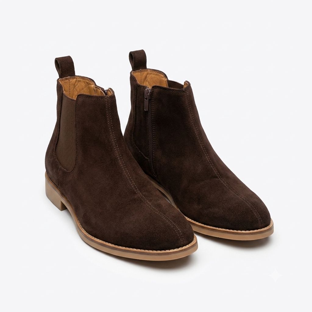 Men's Casual Suede Chelsea Ankle Boots