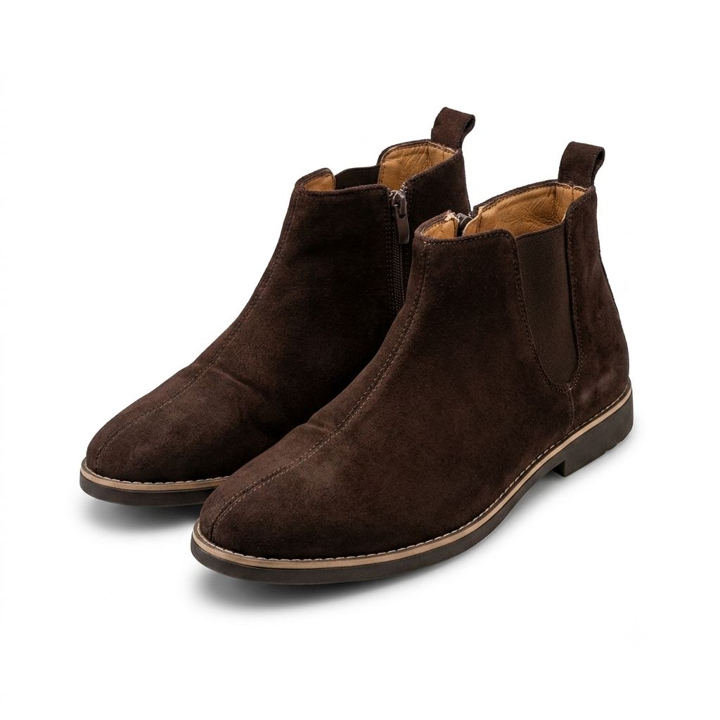Men's Casual Suede Chelsea Ankle Boots