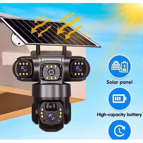 4G V380 security solar camera