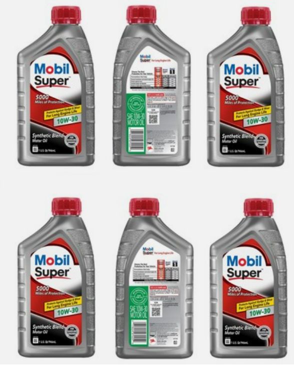 Mobil 1 124406 Super Synthetic Blend Motor Oil