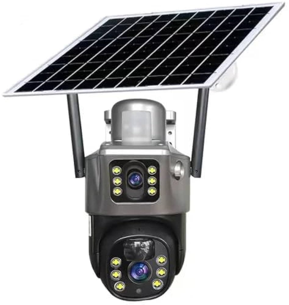 Two Screens Outdoor Security Camera 4K Ultra HD