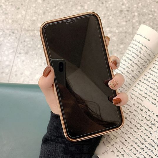 Apple iPhone 12 Blue Case Fashion Flower Smart Shockproof