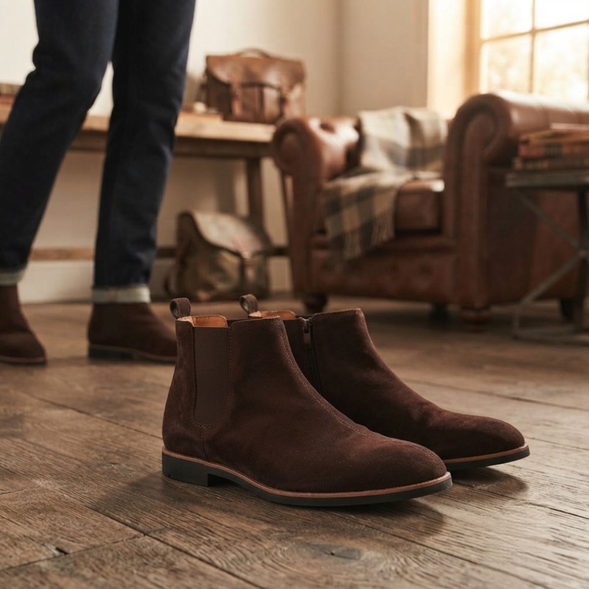 Suede Chelsea Boots